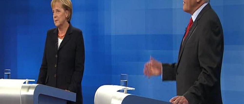 TV-Duell Merkel - Steinmeier