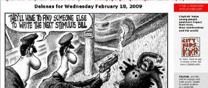 ny post schimpanse karikatur