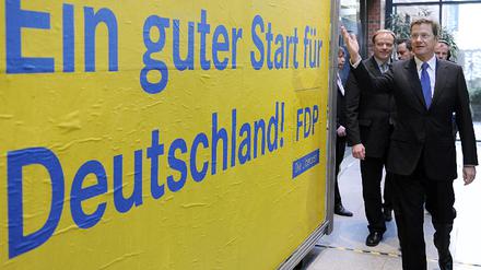 Guido Westerwelle in FDP Zentrale