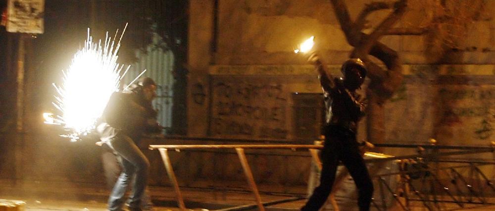 Krawalle in Griechenland