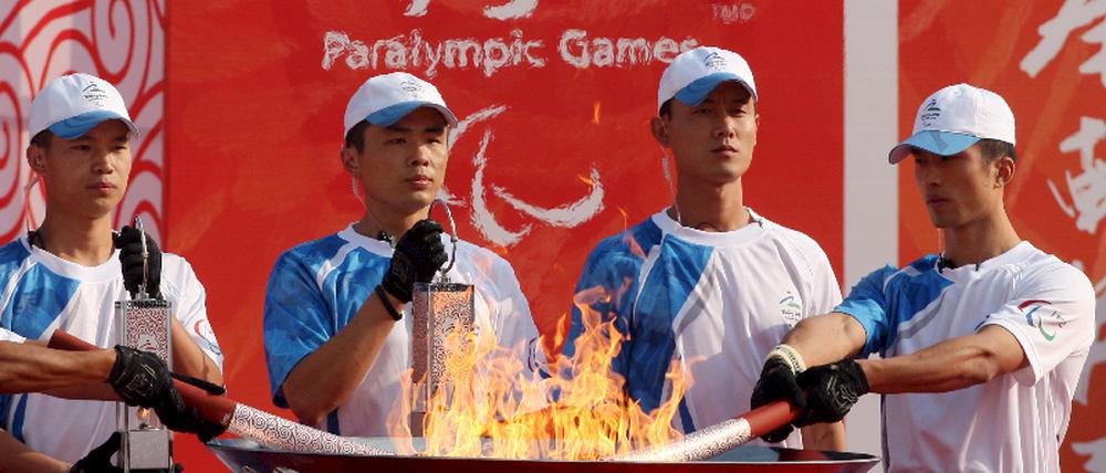 Paralympics 2008 Peking - Fackellauf