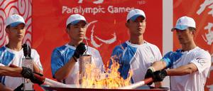 Paralympics 2008 Peking - Fackellauf