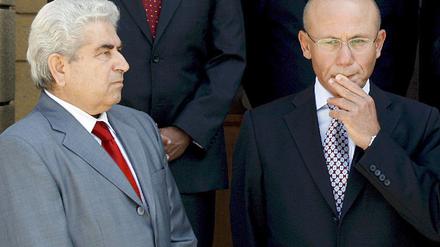 Dimitris Christofias und Mehmet Ali Talat