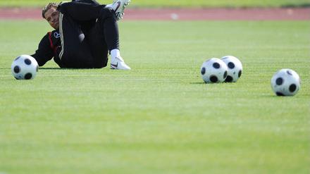 Training deutsche Fussball Nationalmannschaft
