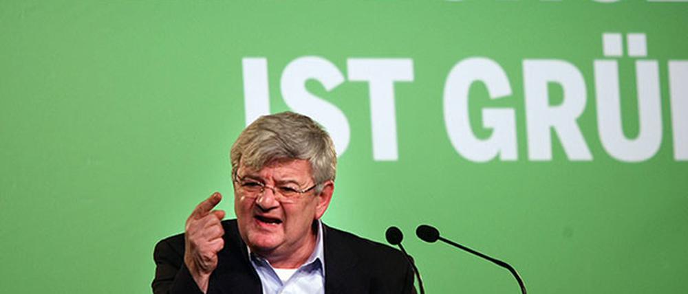Joschka Fischer im Wahlkampf