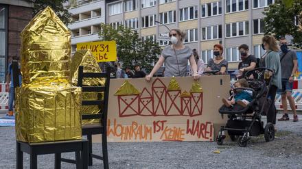 Bereits im August protestierten Mieter in Wedding gegen die Investitionsfirma Heimstaden.