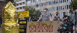 Bereits im August protestierten Mieter in Wedding gegen die Investitionsfirma Heimstaden.