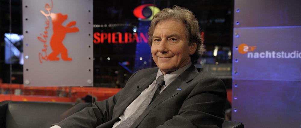 In seinem Element: Volker Panzer im ZDF-Nachtstudio. 