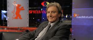 In seinem Element: Volker Panzer im ZDF-Nachtstudio. 