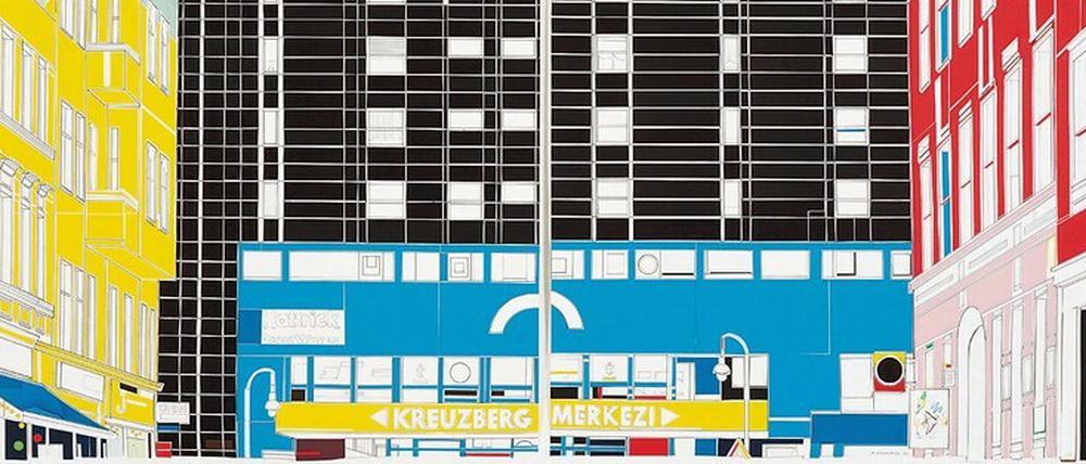 Kiez aus Karton. „Kreuzberg Merkezi“, die Gegend am Kottbusser Platz als großer Papierschnitt.
