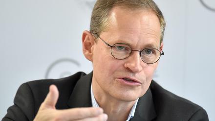 Michael Müller bei seiner Neujahrsansprache 2017.