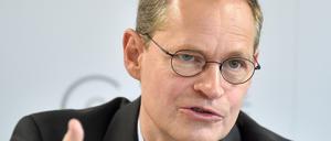 Michael Müller bei seiner Neujahrsansprache 2017.