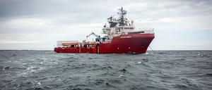 Das norwegische Schiff «Ocean Viking», das im Auftrag der französischen Hilfsorganisation «SOS Mediterranee» Flüchtlinge vor der libyschen Küste suchen soll.