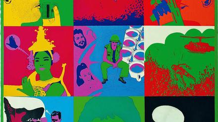 Mit Blick auf den Vietnamkrieg. „Journee d’un G.I.“, Siebdruck von Ulrike Ottinger aus dem Jahr 1967.