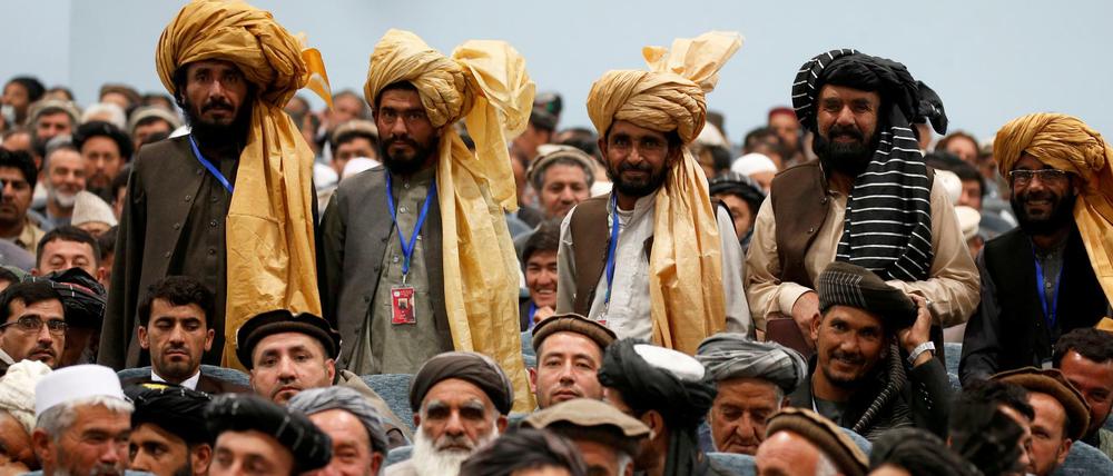 Teilnehmer der Großen Ratsversammlung in Kabul.
