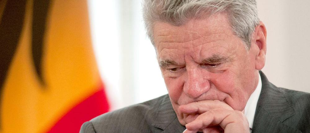 Ein Nachfolger wird gesucht: Der scheidende Bundespräsident Joachim Gauck.
