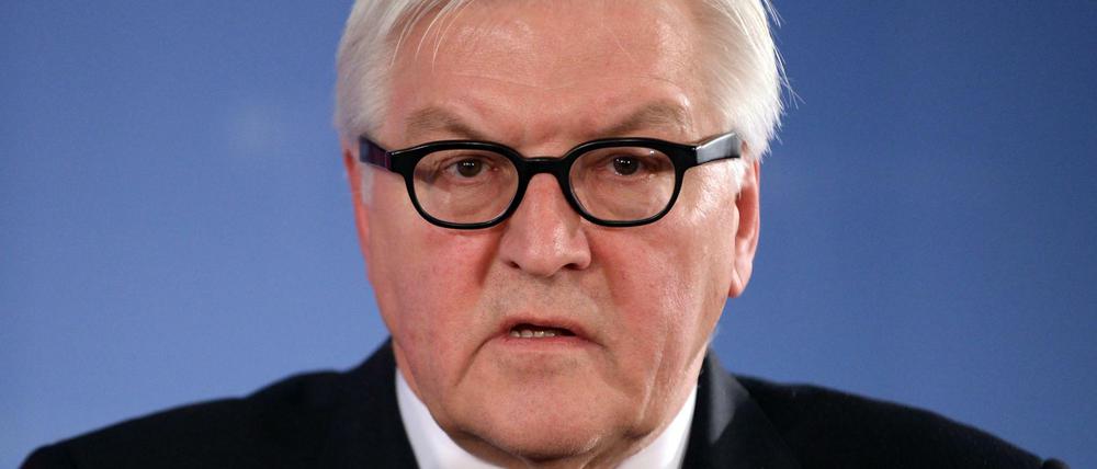 Außenminister Frank-Walter Steinmeier (SPD).