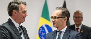 "Tropen-Trump" trifft erklärten Multilateralisten: Ende April empfing Brasiliens Präsident Bolsonaro Außenminister Heiko Maas.