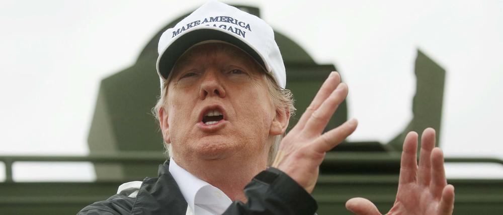 US-Präsident Donald Trumo bei einem Besuch an der mexikanischen Grenze.