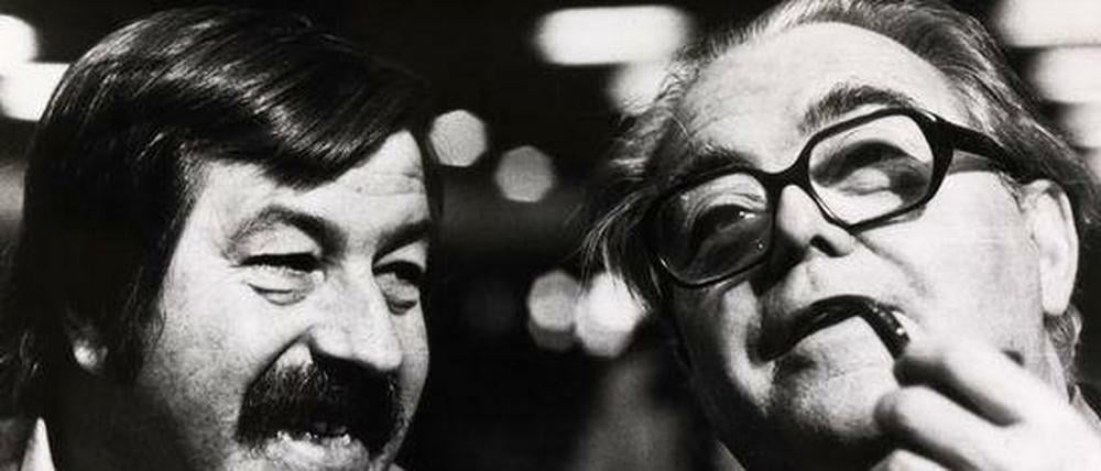 Unter Dichtern. Günter Grass (li.) und Max Frisch 1977.