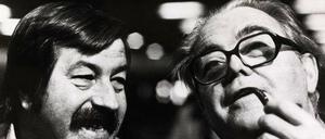 Unter Dichtern. Günter Grass (li.) und Max Frisch 1977.