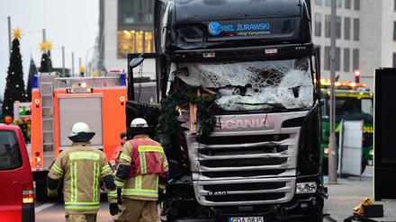 Das Tatfahrzeug des Attentäters vom Breitscheidplatz.