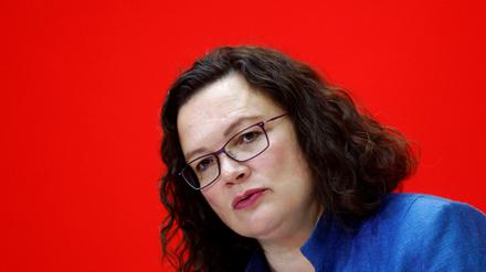 SPD-Chefin Andreas Nahles 