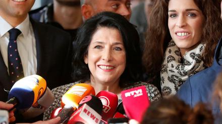 Salome Surabischwili, Wahlsiegerin in Georgien