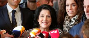 Salome Surabischwili, Wahlsiegerin in Georgien