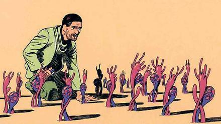 Sympathischer Protagonist mit menschlichen Schwächen: Verloc Nim in einem Panel aus dem ersten Band von „Aâma“.