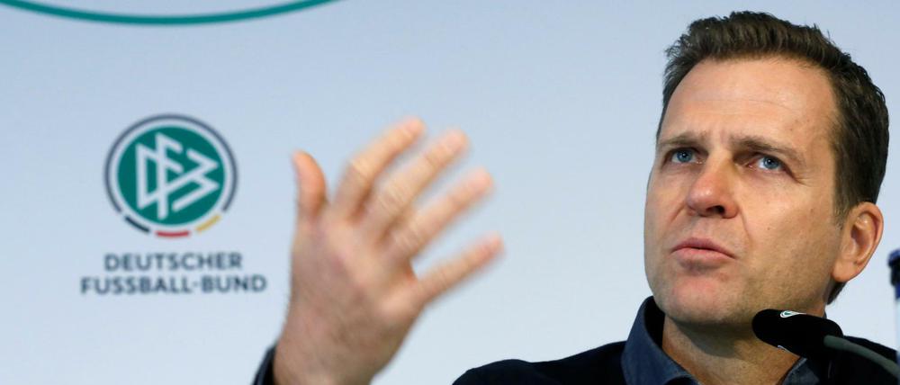 Erklärbär. Oliver Bierhoff, anerkanntes Sprachrohr der Nationalelf.