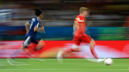 Hier ging's ausnahmsweise mal schnell: Belgiens Kevin De Bruyne im Spiel gegen Japan.
