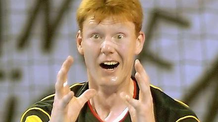Silbermedaillengewinner. Volker Zerbe im olympischen Finale 2004 gegen Kroatien.