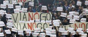 Der Protest der Schalker Fans gegen die Machenschaften des Ticketanbieters Viagogo.