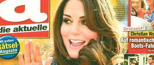 Mit vermeintlichen Sensationsmeldungen macht die Regenbogenpresse Auflage.  