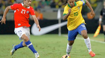Kapitän ohne Steuer. Auch Ronaldinho kann Brasiliens Team kaum Impulse geben.