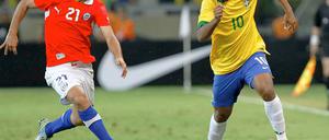 Kapitän ohne Steuer. Auch Ronaldinho kann Brasiliens Team kaum Impulse geben.