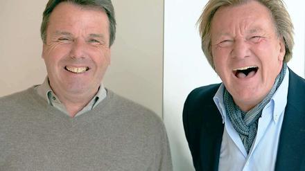 Gut lachen. Heribert Bruchhagen (links) und Harald Strutz.