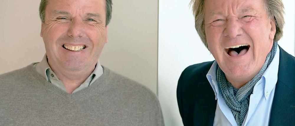 Gut lachen. Heribert Bruchhagen (links) und Harald Strutz.