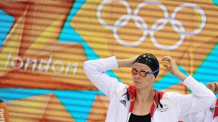 Alles im Blick. Britta Steffen während der Olympischen Spiele 2012 in London.