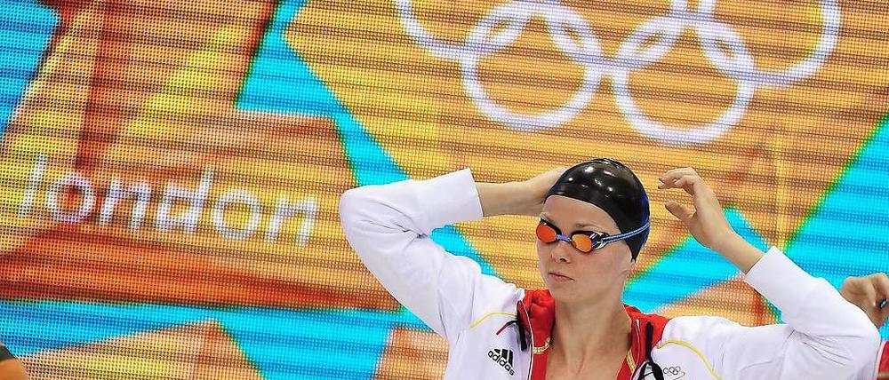 Alles im Blick. Britta Steffen während der Olympischen Spiele 2012 in London.