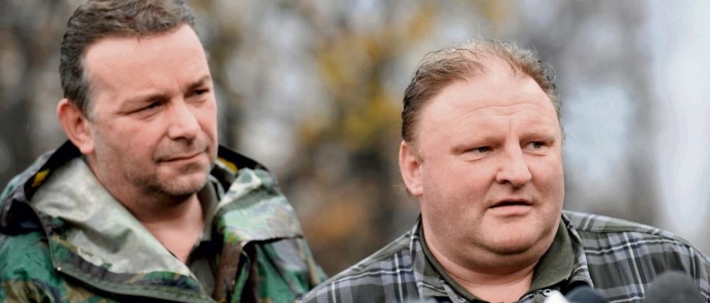 Andreas Richter und Piotr Koper, die Schatzsucher.