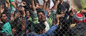 Flüchtlinge in Griechenland.