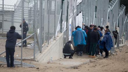Das Flüchtlingscamp Moria auf der griechischen Insel Lesbos. 