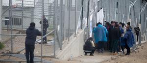 Das Flüchtlingscamp Moria auf der griechischen Insel Lesbos.