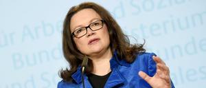 Bundesministerin Andrea Nahles.
