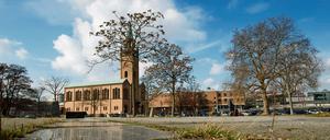 Luft nach oben. Die Freifläche vor der evangelischen St.-Matthäus-Kirche am Kulturforum. 