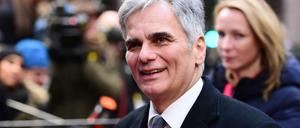 Österreichs Bundeskanzler Werner Faymann am Donnerstag auf dem EU-Gipfel in Brüssel.