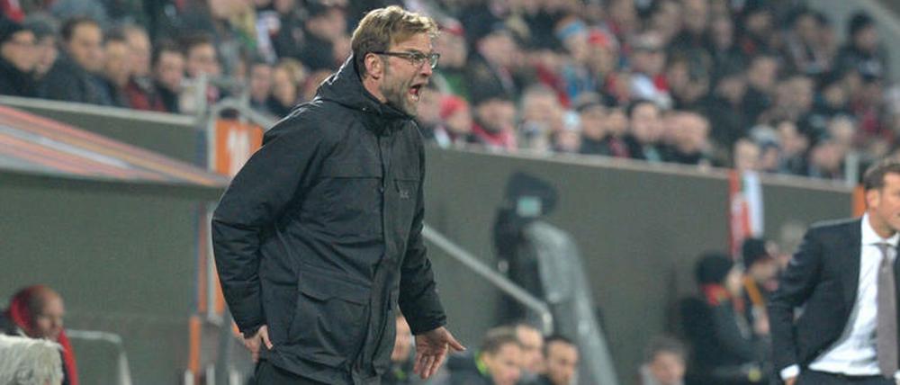 Nur 0:0 in Augsburg? Jürgen Klopp ist darüber "nicht superglücklich".