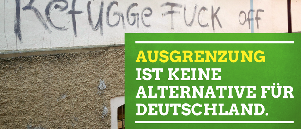 Die Grünen haben eine Kampagne gegen die AfD gestartet. 